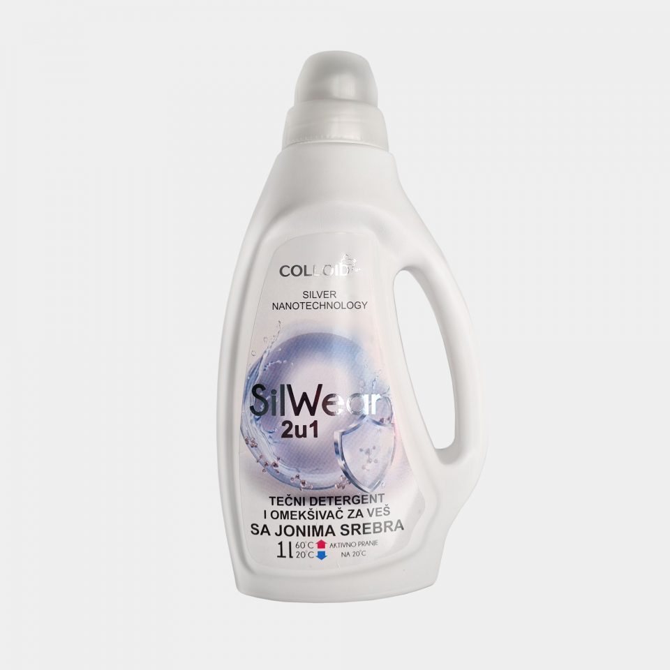 Detergente líquido y suavizante SilWear 2 en 1 con iones de plata
