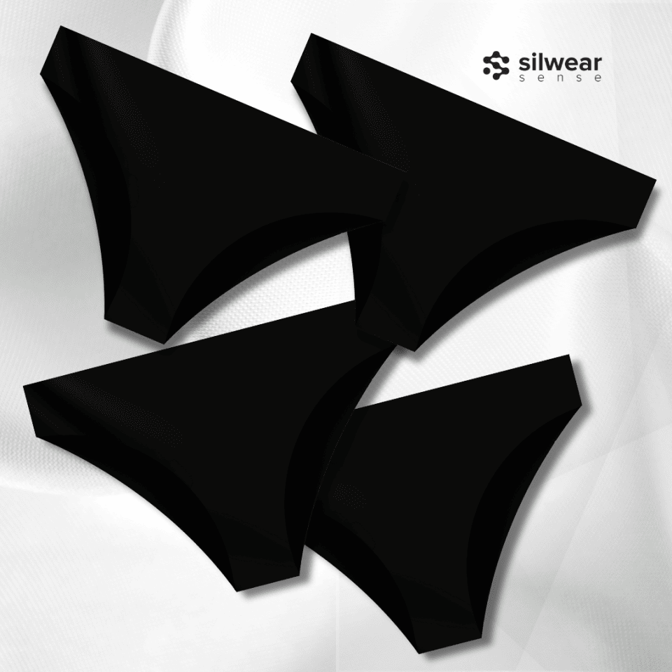 Set Classic – 4+1 invisible laser-cut panties with integrated silver ions.