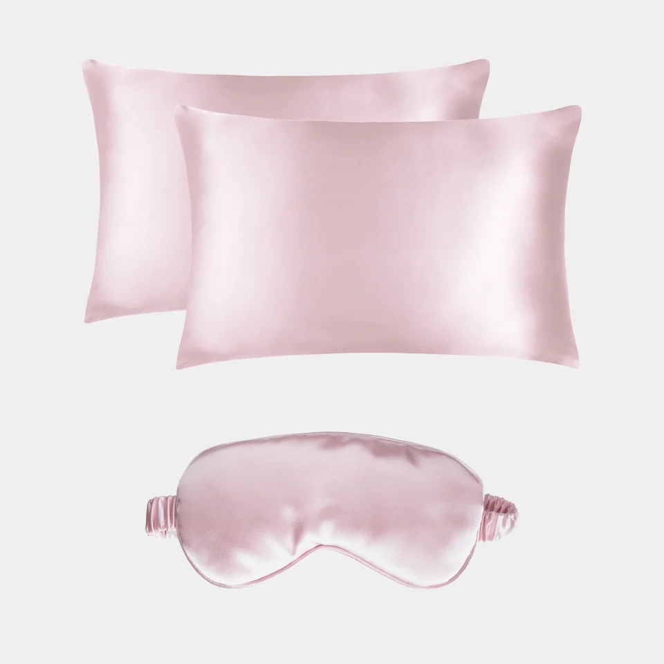 2 Silk Pillowcases + Silk Mask